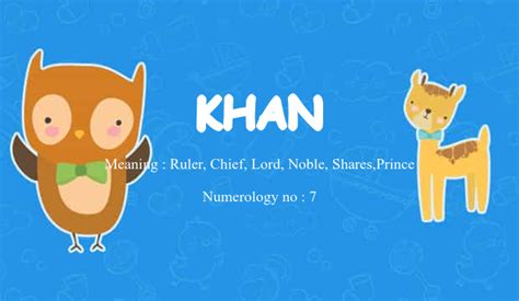 Khan Name Meaning