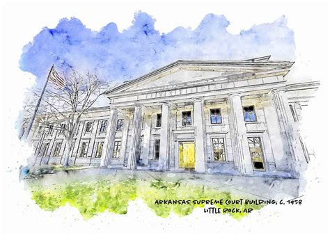 Arkansas Supreme Court Building, Little Rock, Arkansas, Art Print — She ...