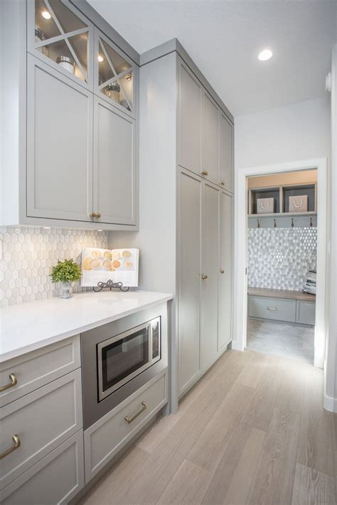 Kitchen Cabinets Light Wood, Grey Wood Floors Kitchen, Light Grey ...