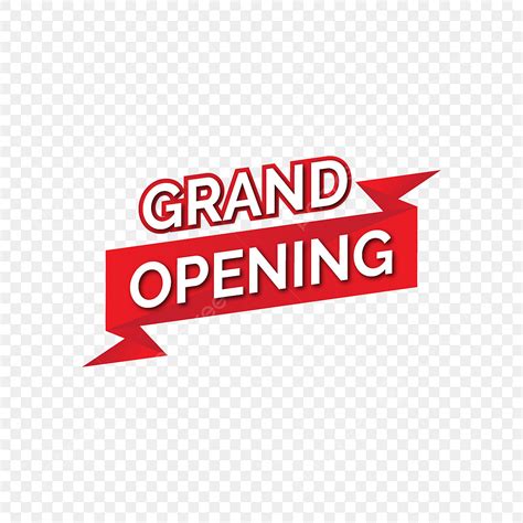 Grand Opening Banner Clipart