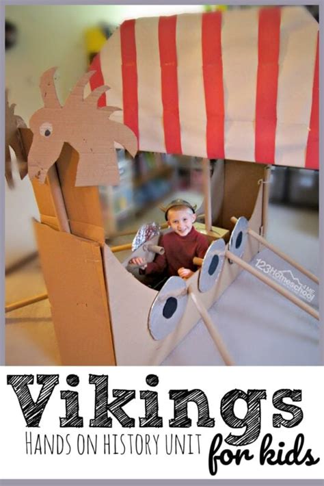 Vikings for Kids w/ Amazing DIY Viking Ship for Kids