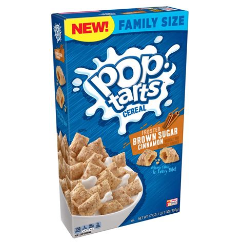 (2 Pack) Pop-Tarts Frosted Brown Sugar Cinnamon Breakfast Cereal 17 oz ...