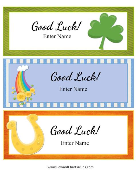 Free Good Luck Cards for Kids | Customize Online & Print at Home