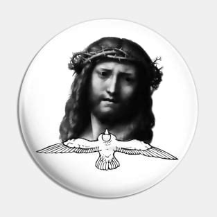 Holy Spirit Jesus Christ Cross Pins and Buttons for Sale | TeePublic