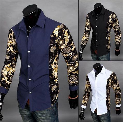 2021 Fashion Designer Shirts Men Cotton Designer Cross Line Slim Fit ...