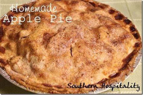 homemade southern apple pie recipe