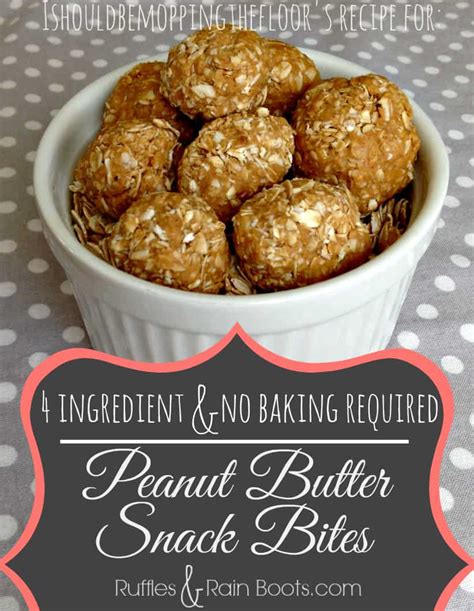 Healthy Peanut Butter Snack Bites