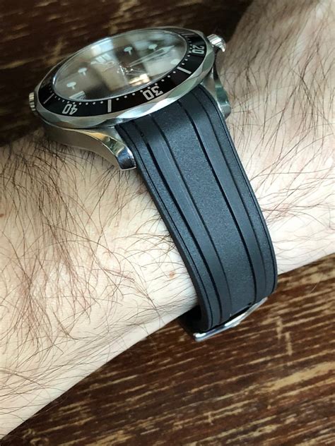 The HIGHEST Quality for Omega Seamaster 300 Black Rubber Strap | Etsy