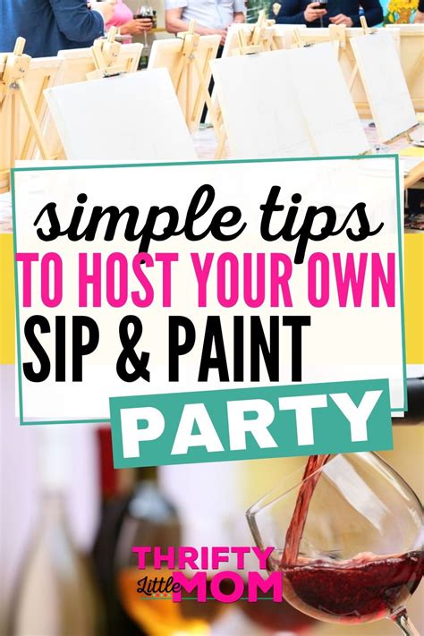 Simple Sip and Paint Party Ideas for a Night IN with Friends | Girls night party, Girls night ...