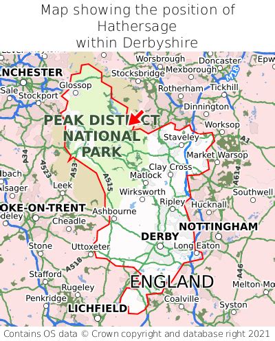 Where is Hathersage? Hathersage on a map