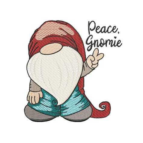 Gnome Embroidery Design - 2 sizes included | Machine embroidery designs ...