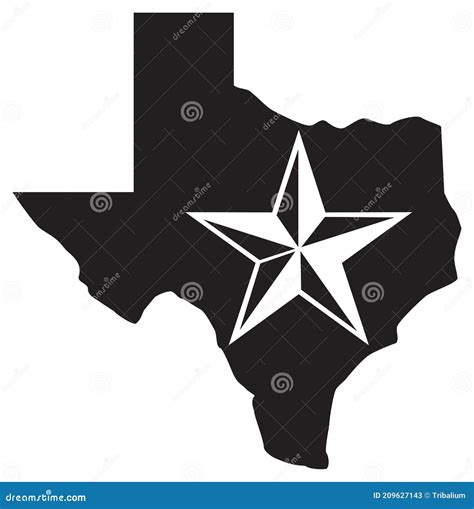 Texas the Lone Star State Vector Illustration Stock Illustration ...