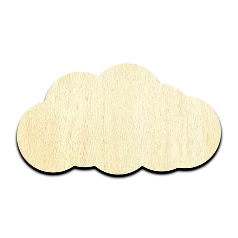 Cloud Cut Out Unfinished Wood Shape Craft Supply • Cosmic Frogs Vinyl