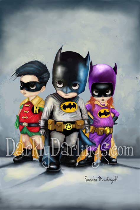 Cute Batman DC Fan Art Print / Geeky Decor - Etsy