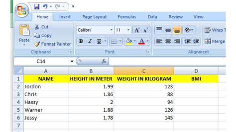 How To Use BMI Calculator In Excel (2024) | Techyuga