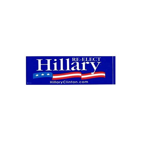 Hillary Clinton Senate Re-Election Campaign Bumper Sticker