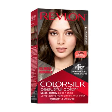 Revlon® ColorSilk 41 Medium Brown Permanent Hair Color, 1 ct - Fry’s Food Stores