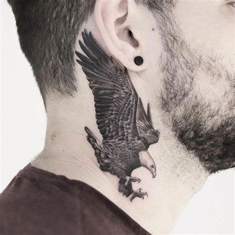 19 Classy Neck Tattoo Ideas & 46 Examples / Style Dieter Wolf Tattoos, Finger Tattoos, Eagle ...