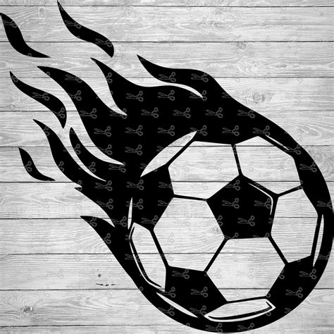 Flame Soccer Ball SVG,EPS & PNG Files - Digital Download files for ...