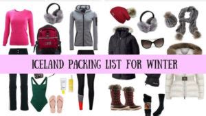 Iceland packing list for winter: what you need, what you don't, must haves