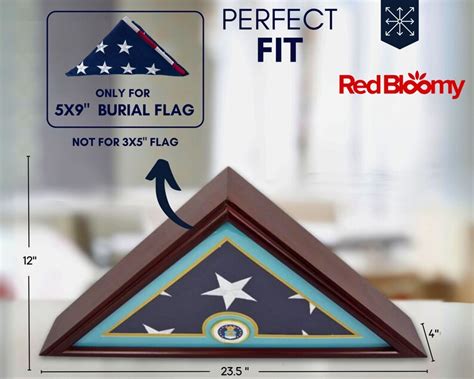 Custom Air Force Flag Display Case, Veteran Gift, Army Gift, Memorial Gift, Soldier Gift, Custom ...