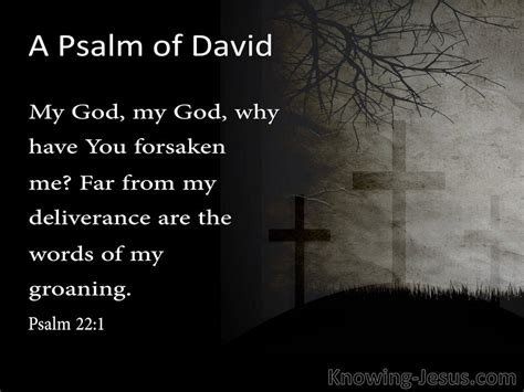 Psalm 22:1 My God My God Why Have You Forsaken Me (gray)