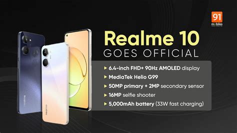 Realme 10 4G launched: price, specifications