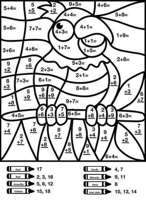 Pin by Lourdes Hernandez on Aula | Math pictures, Math coloring worksheets, Addition coloring ...