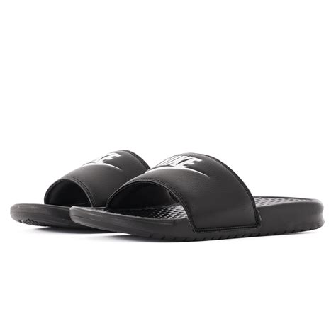 Nike Benassi JDI Slides | Black & White | 343880-090