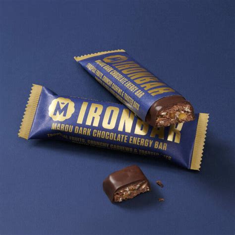 Ironbar - 65% Dark Chocolate Energy Bar - 40G - Product - Maison Marou