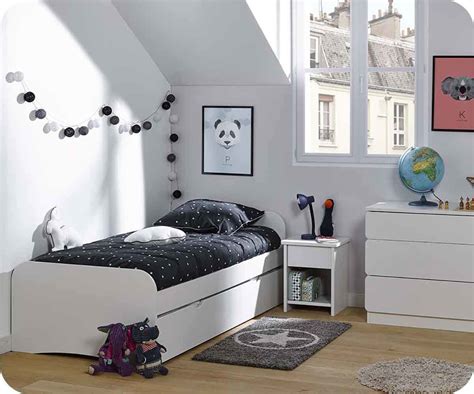 Chambre enfant Twist Blanche - Set de 3 meubles