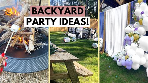 BACKYARD PARTY IDEAS! | Affordable Backyard Decor, Fire Pit, and Fun! | Dollar Tree & Walmart ...