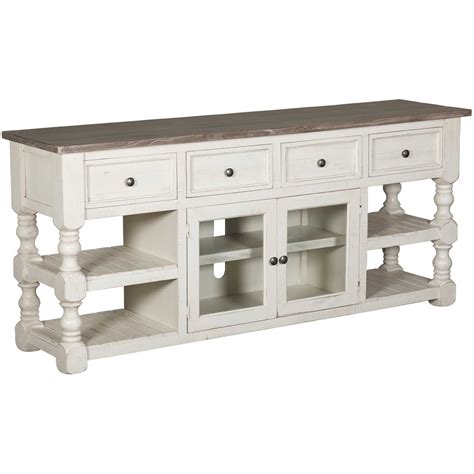 Stone 80 Inch TV Stand | IFD4691STD80 | Artisan Home by IFD | AFW.com