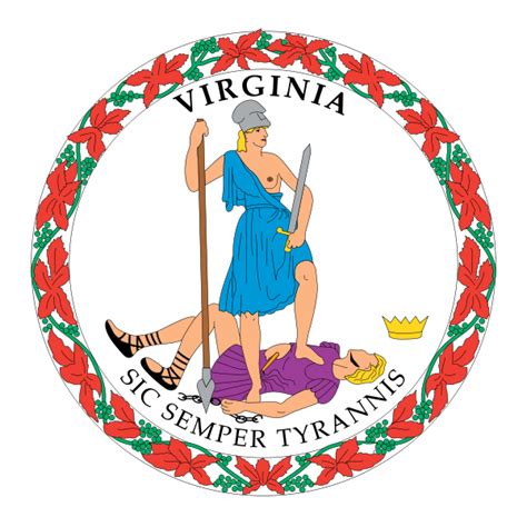 Sweet Liberty....the actual seal of Virginia. Saw the Virginia state ...