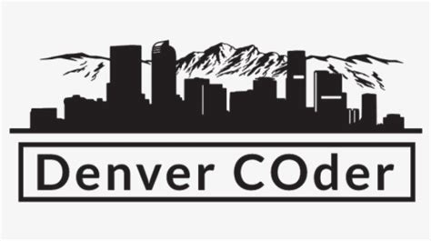 Denver Skyline Mountains Silhouette, HD Png Download , Transparent Png Image - PNGitem