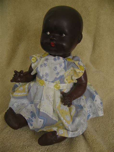 Antique & Vintage Dolls: Black Bisque, Papier Mache Antique doll