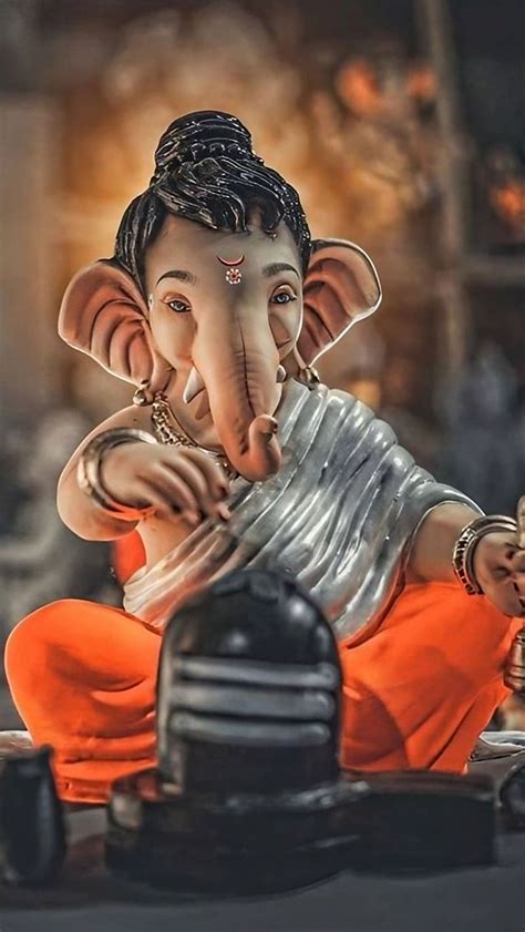 720P free download | Ganpati Bappa Ke, Lord Ganesha Worshiping Lord ...