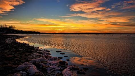 "A Winter Night At Lake Eufaula, Oklahoma" by Carolyn Fletcher | Redbubble