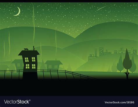 Green hills Royalty Free Vector Image - VectorStock