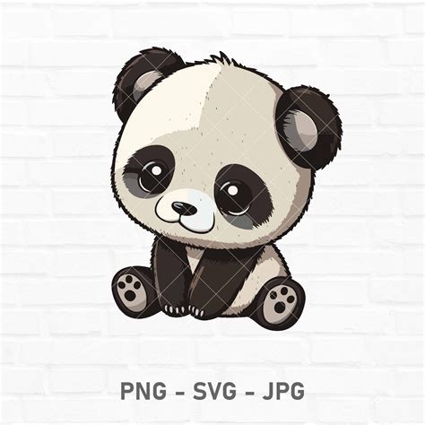 Cute Panda Svg Cute Baby Panda Svg Panda Clipart Svg - Etsy Canada