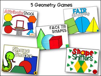 Interactive Math Games Geometry by Reagan Tunstall | TpT