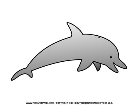 Free Dolphin Clipart, Printable Coloring Pages, Outline & Silhouette