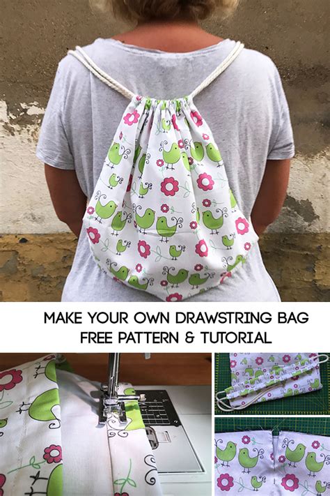 How to Make a Drawstring Bag - Miss Daisy Patterns