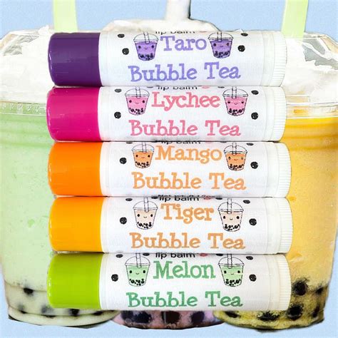 Bubble Tea Trends Lipsessed Lip Balm Set 5 Included - Etsy UK