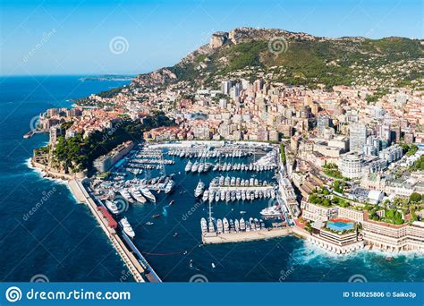 Monte Carlo Aerial View, Monaco Editorial Photo - Image of harbor ...