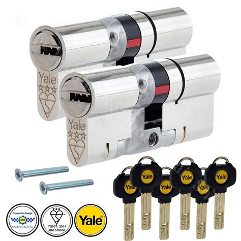 Pair Yale Platinum Keyed Alike Euro Cylinder UPVC Door Lock Anti Snap 3 Star | eBay