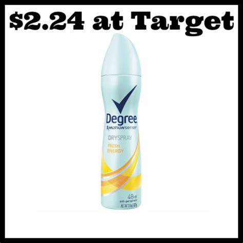 Target - Degree Dry Spray Deodorant only $2.24! (Starting 10/15 (With ...