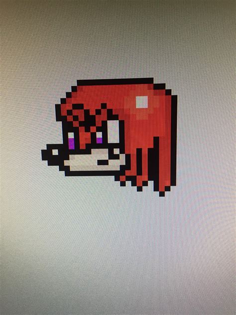 Pixel Art Knuckles : r/SonicTheHedgehog