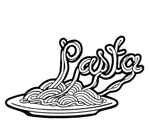 Pasta Drawing | Free download on ClipArtMag