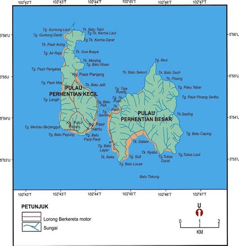 Perhentian Island Map | Download Scientific Diagram